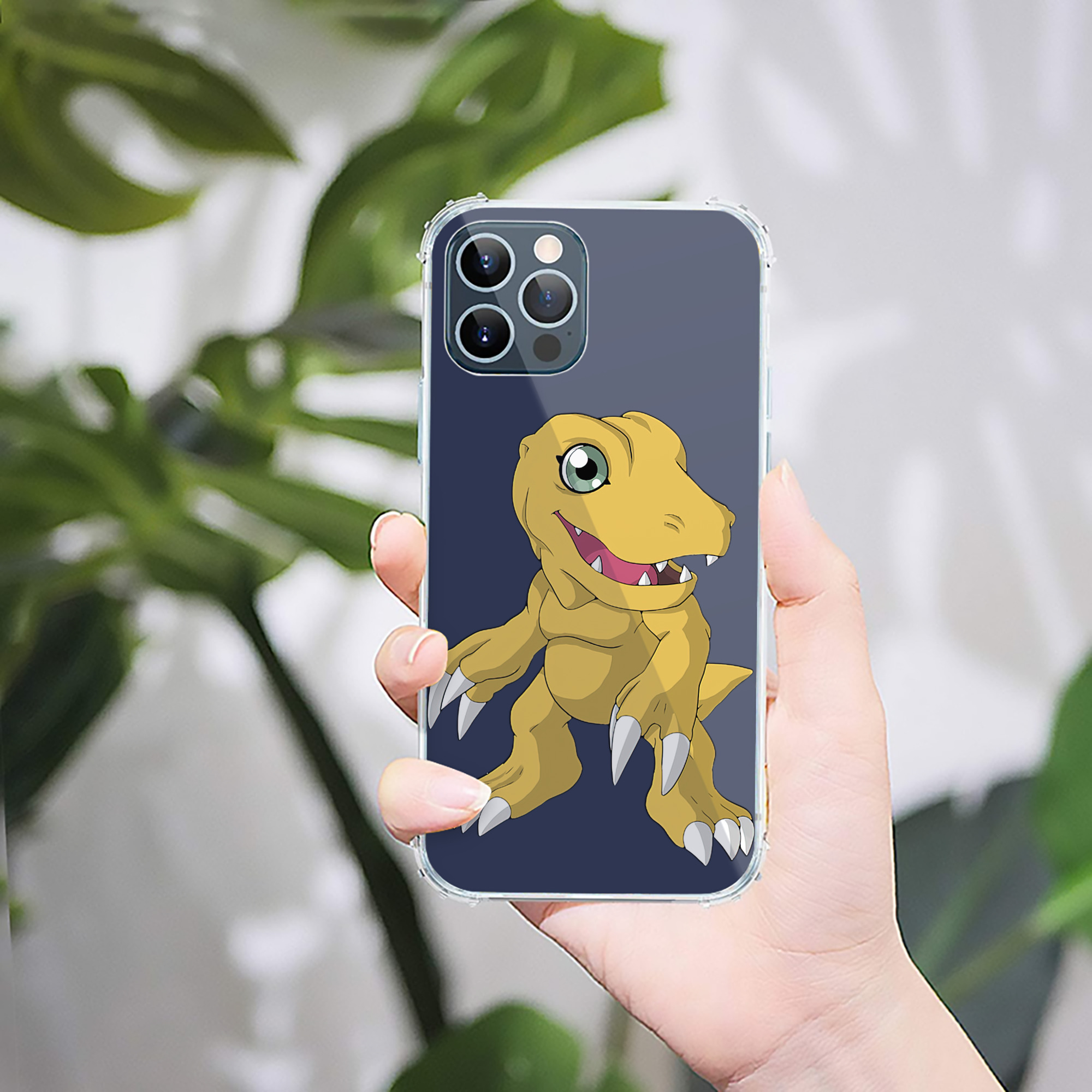 （画像用） Digimon デジタルモンスター/デジモン 【iPhone 12シリーズ対応】透明スマホケース（クリアソフトケース）